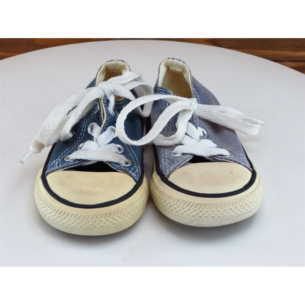 Converse Sz 5 Toddler Boys Sneaker Blue‎ Fabric All Star Medium